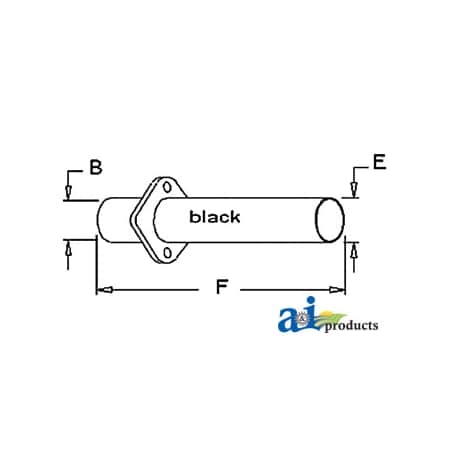 A & I Products Muffler Adapter 3" x3" x20" A-AT10523